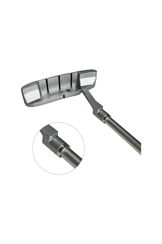 Rebuwo Kauçuk Saplı Golf Sopası Modüler Alüminyum Alaşımlı 86 Cm Golf Putter Gri