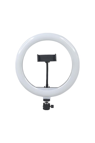 Youtuber Tiktok Çekim Işıklı Makyaj Işığı Ring Light 10 İnç Extra Büyük Boy Led 3 Renk 30 Mod 210 Cm