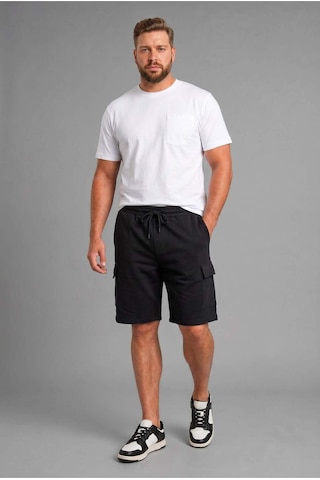 Defacto Relax Fıt Düz Paça Sweatshirt Kumaşı Uzun Şort H2058ax26smbk81 Siyah-bk81