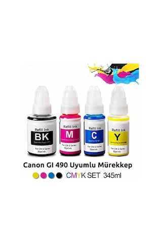 Goink Canon G3416 Mürekkep Seti Uyumlu Gı 490