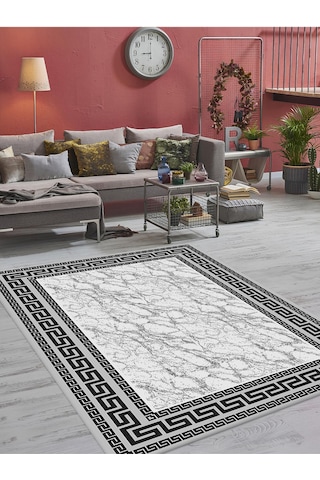 Dijital Baskılı Yıkanabilir Kaymaz Taban Salon Ve Oturma Odası Halısı 0066h 001