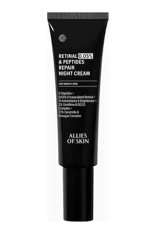 Allies Of Skin Allıes Of Skın %0,05 Retinal Ve Peptit Onarıcı Gece Kremi 30ml Gece Kremleri Çok Renkli