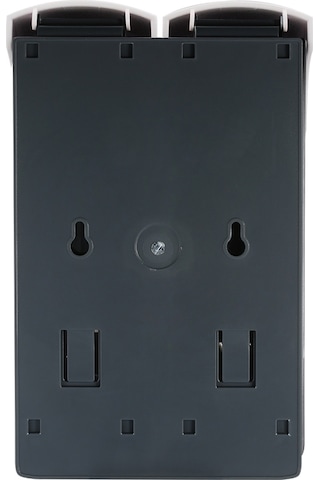 Leezsing Chuangdıan 300ml 2 Delme Yok Duvara Monte Çift Başlıklı Manuel Sabunluk Banyo Duş Jeli Sıvı Şampuan Dağıtıcı Tutucu--beyaz