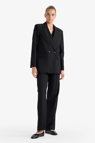 Defacto Oversize Geniş Kalıp Ceket Yaka Blazer Ceket E7732ax25aubk81 Siyah