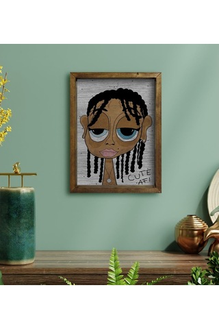Bk Home The Lazy People Collection Cute Girl Tasarımlı Doğal Masi (496633052)