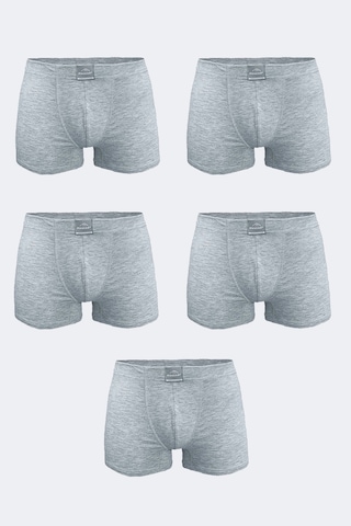 Malabadi Erkek Gri 5 Li Pamuk Elastan Boxer 5m074 Gri