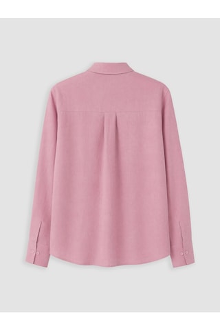 Lcw Everyday Pembe Kadın %100 Keten Gömlek