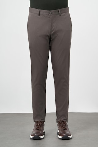 İmza Koyu Haki Düz Armürlü Pamuklu Yan Cep Comfort Fit Casual Pantolon 1003245164 Koyu Haki