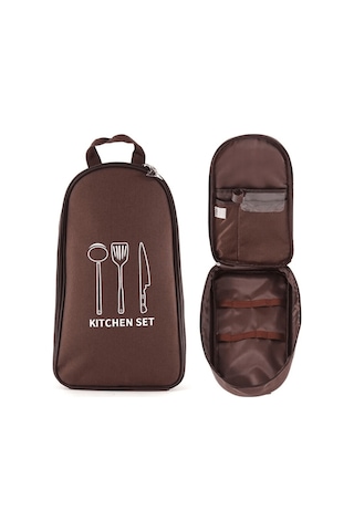 Shufa Mutfak Çantası Kamp Mutfak Çantası Brown Çok Renkli