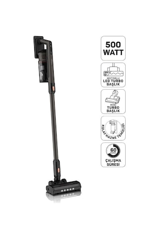 Arzum AR4208 Magiclean Propower Şarjlı Dikey Süpürge 500 W BLDC Motor Gücü 60 Dk Kullanım