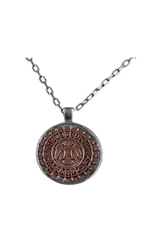 Çift Başlı Kolye, Tarihsel Kolye, 925 Ayar Gümüş Erkek Gümüş