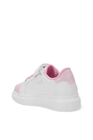 Zacoz Melodia Detaylı Simli Kız Çocuk Spor Ayakkabısı, Sneaker Beyaz Pembe