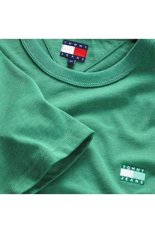 Tommy Hilfiger Tjm Reg Badge Tee Ext Erkek Yeşil T-shirt - Dm0dm22667