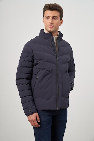 İmza Koyu Lacivert Dolumlu Hakim Yaka Slim Fit Dar Kesim Klasik Mont 1007245153 Koyu Lacivert