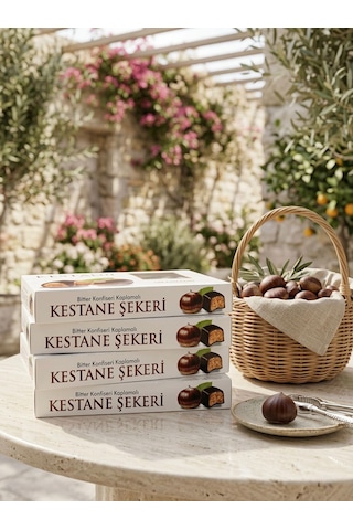 Çikolata Kaplamalı Kestane Şekeri - 4'lü Çanta Paket 125 Gr X 4