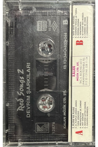 Plak Değildir Kaset Tir Kaset Red Songs 2 Dünya Devrim Şarkılar