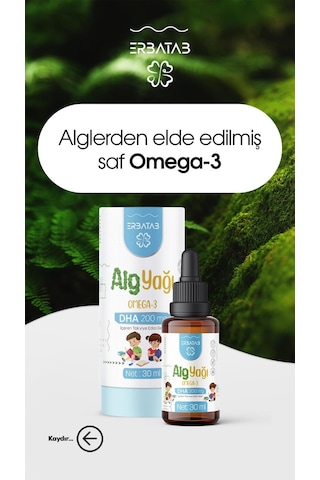 Erbatab Alg Yağı Omega3 30 ML