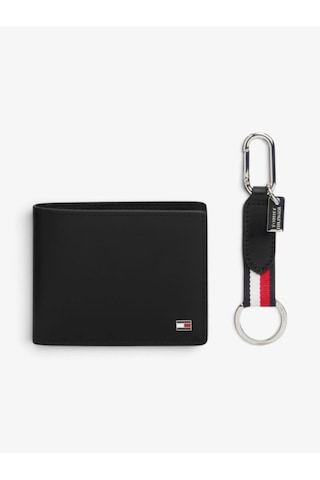 Tommy Hilfiger Mını Cc Wallet & Key Fob Erkek Siyah Çanta - Am0am14805