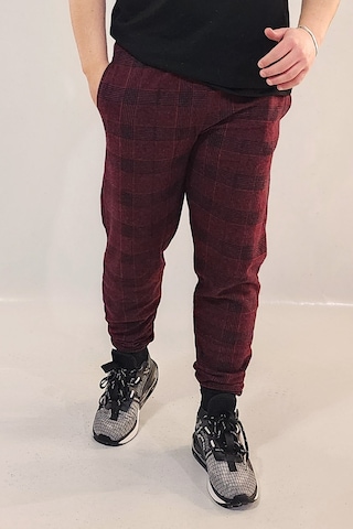 Wingetstar Ekose Manşetli Erkek Eşofman Altı Bordo