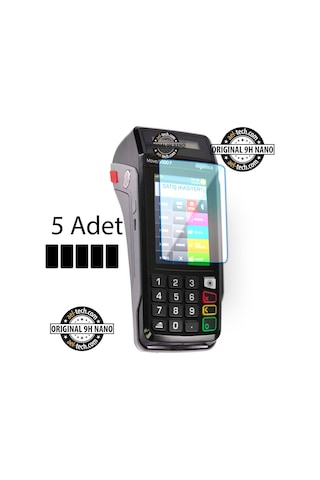İngenico Move 5000f Yazar Kasa Pos Dokunmatik 9h Nano Ekran Koruyucu 5'li Set