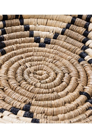 Meander Natural Bambu Afrikan El Yapımı Yıldız Duvar Tabağı Dekoru 8820 Natural-35 X 7 Diğer