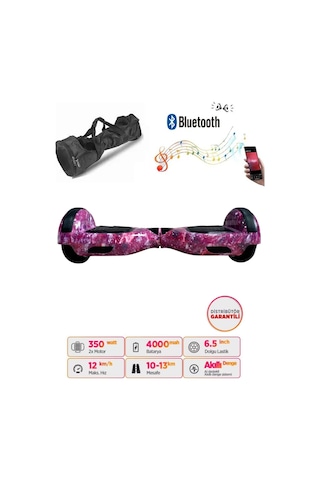 Citymate Hoverboard 6.5 inch Elektrikli Kaykay Scooter Bluetooth Hoparlörlü Çanta Hediye D13