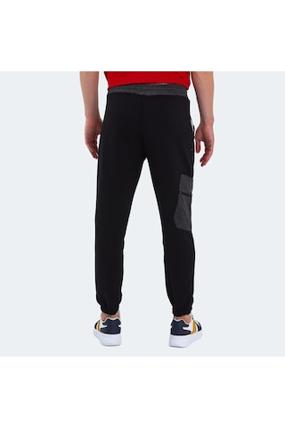 Slazenger PARTNER Erkek Cepli Dar Paça Siyah Eşofman Altı