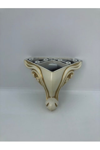 PLASTİK,10*9*9 CM KREM-GOLD DOLAP,KOLTUK,MOBİLYA AYAĞI (4ADET)