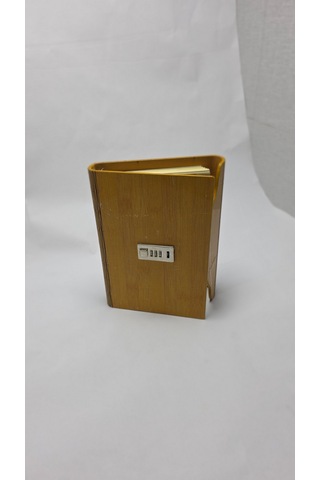 Frefly Store Hediyelik Kutulu Ahşap Ajanda Özel Tasarım Açık Kahverengi