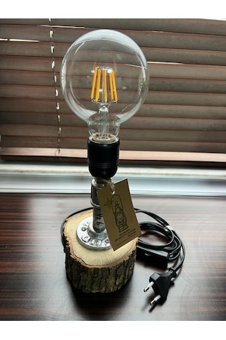Endüstriyel Borulu Rustic Vintage Steampunk Tarz Masa Lambası