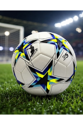 Profesyonel Dikişli Futbol Topu Dayanıklı Kaymaz Yüzeyli Antrenman Topu