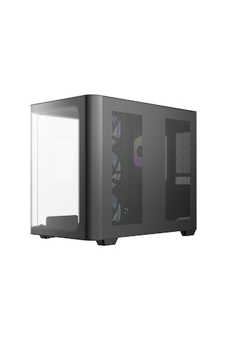 Iota C70 Black Curve Argb Digital Tempered Glass Usb 3.0 850w 80+ Gold Atx 3.1 Gen5 Atx Mid Tower Kasa
