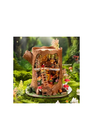 Masal Ağacı Led Işıklı Kendin Yap Minyatür Maket Seti Rolife Fairytale Tree House