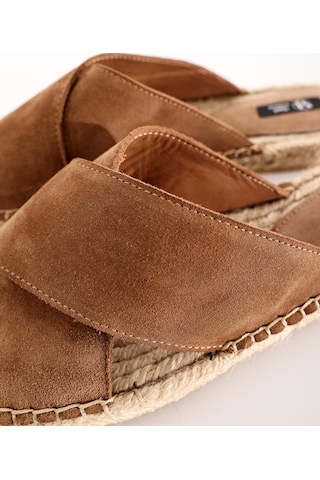 5in1Canpolat Bal Espadril Terlik 24112-bal Açık Kahverengi