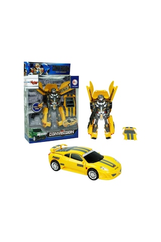 Transformers Conversion Dönüşebilen Robot Araba Sarı