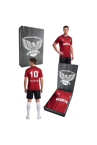 Beşiktaş Lisanslı Umbro Siyah-kırmızı Kişiye Özel Set Forma Siyah - Kırmızı