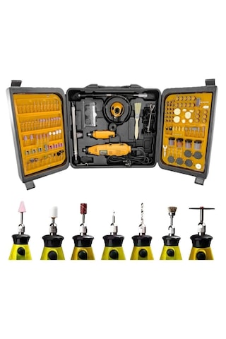 Moonshop 5grv 405 Parça Çift Makineli Gravür Oyma Taşlama Seti