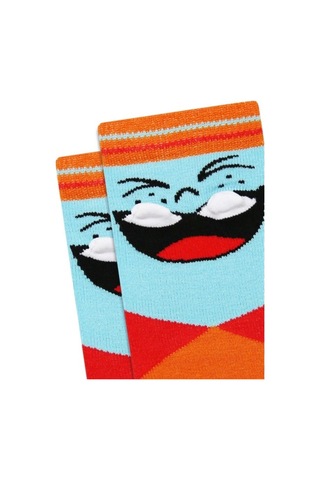 Brz Kids 3D Gülen Surat Desenli Erkek Çocuk Çorabı 3Lü Set