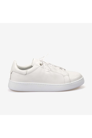 Kemal Tanca Erkek Eva Taban Hakiki Deri Casual Spor & Sneaker Ayakkabı 4444 Beyaz