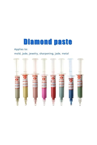 Pazly Elmas Cilalama Macunu Seti - 8 Parça Yağ Bazlı Mücevher & Metal Parlatma Macunu W0.5-w10