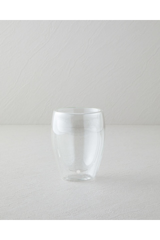 English Home Santos Borosilikat 2 Li Çift Cidarlı Bardak 350 Ml Şeffaf
