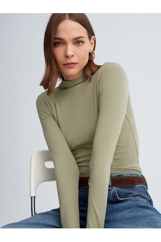 Dilvin 31433 Dik Yaka Top-çağla Çağla