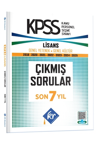 Kpss Genel Yetenek Genel Kültür Çıkmış Sorular Son 7 Yıl Kitapçıkları Kr Akademi Yayınları Kpss Genel Yetenek Genel Kültür Çıkmış Sorular Son 7 Yıl Kitapçıkları Kr Akademi Yayınları