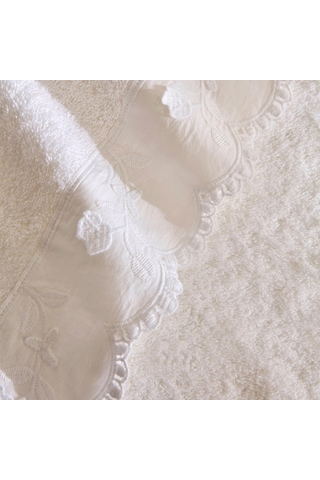 Karaca Artisan Cluster %100 Pamuk Yüz Havlusu Ekru 50x90 Cm Ekru