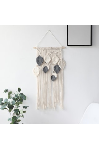 Homyl Makrome Goblen El Dokuma Püsküller Duvar Ev Dekorasyonu