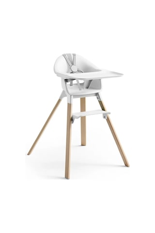 Stokke Clikk Highchair White Ergok Mama Sandalyesi, Kolay Kurulum Ve Hafif Tasarım