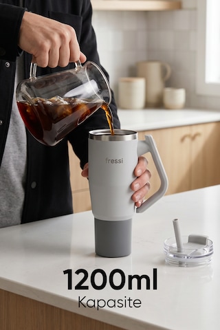 Montela Termos Paslanmaz Çelik 1200 Ml Fr-t1210 Gri