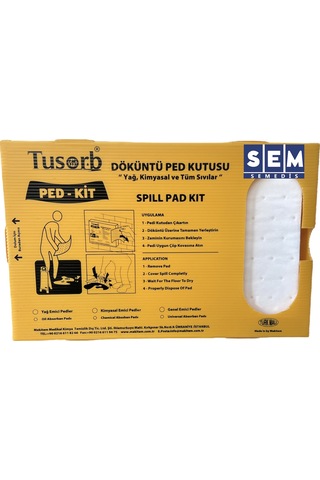 PED-KİT YAĞ VE KİMYASAL DÖKÜNTÜ TEMİZLEME PED 20'li ( renk: bey