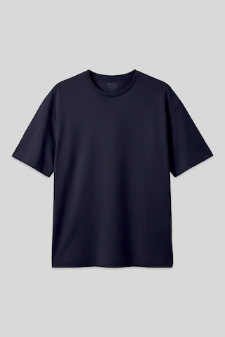 Air Jones Tommy Life Lacivert %100 Pamuk Kalın Yumuşak Dokulu Oversize Fit Basic Erkek T-shirt - 88353 Lacivert