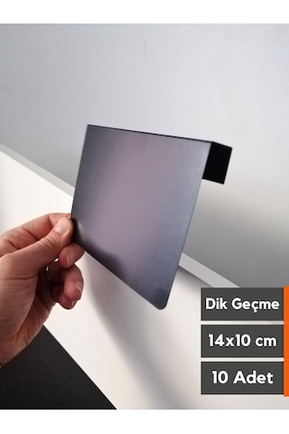 10 Adet Silinebilir Karatahta Siyah Etiket 14 x 10 CM Ahşap Raflara
